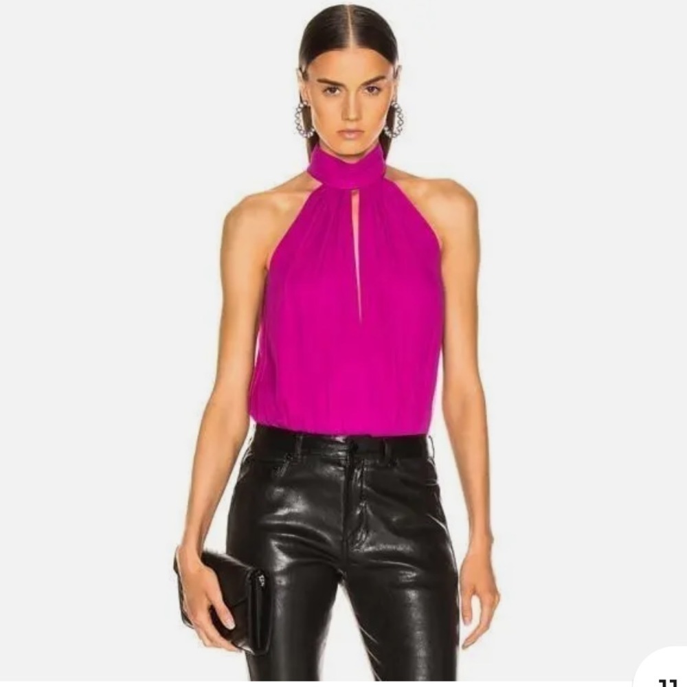 FLEUR DU MAL Keyhole Draped Bodysuit! NWT